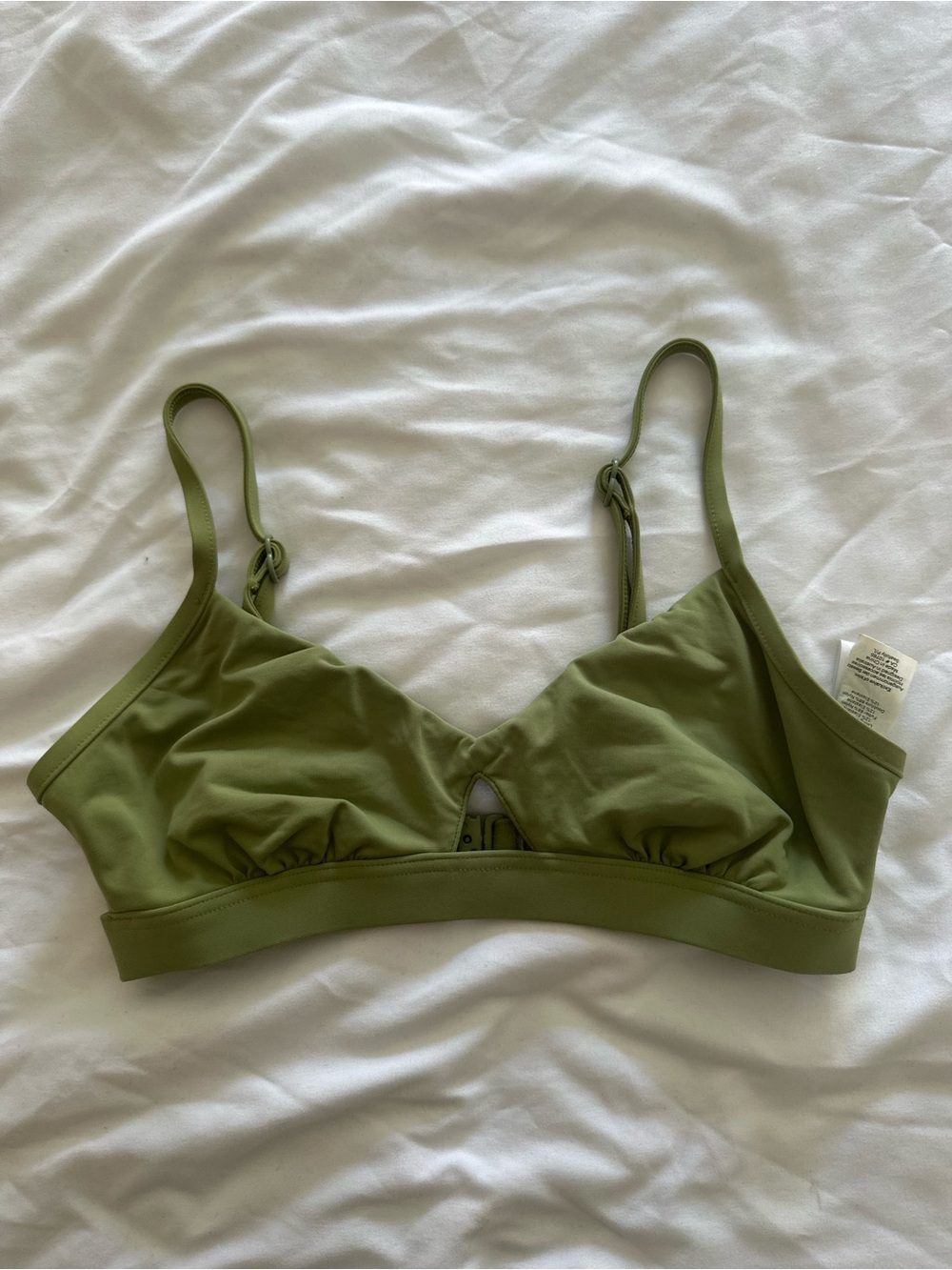 Seafolly Anthropologie Light Green Swimsuit Top NWOT Size 4